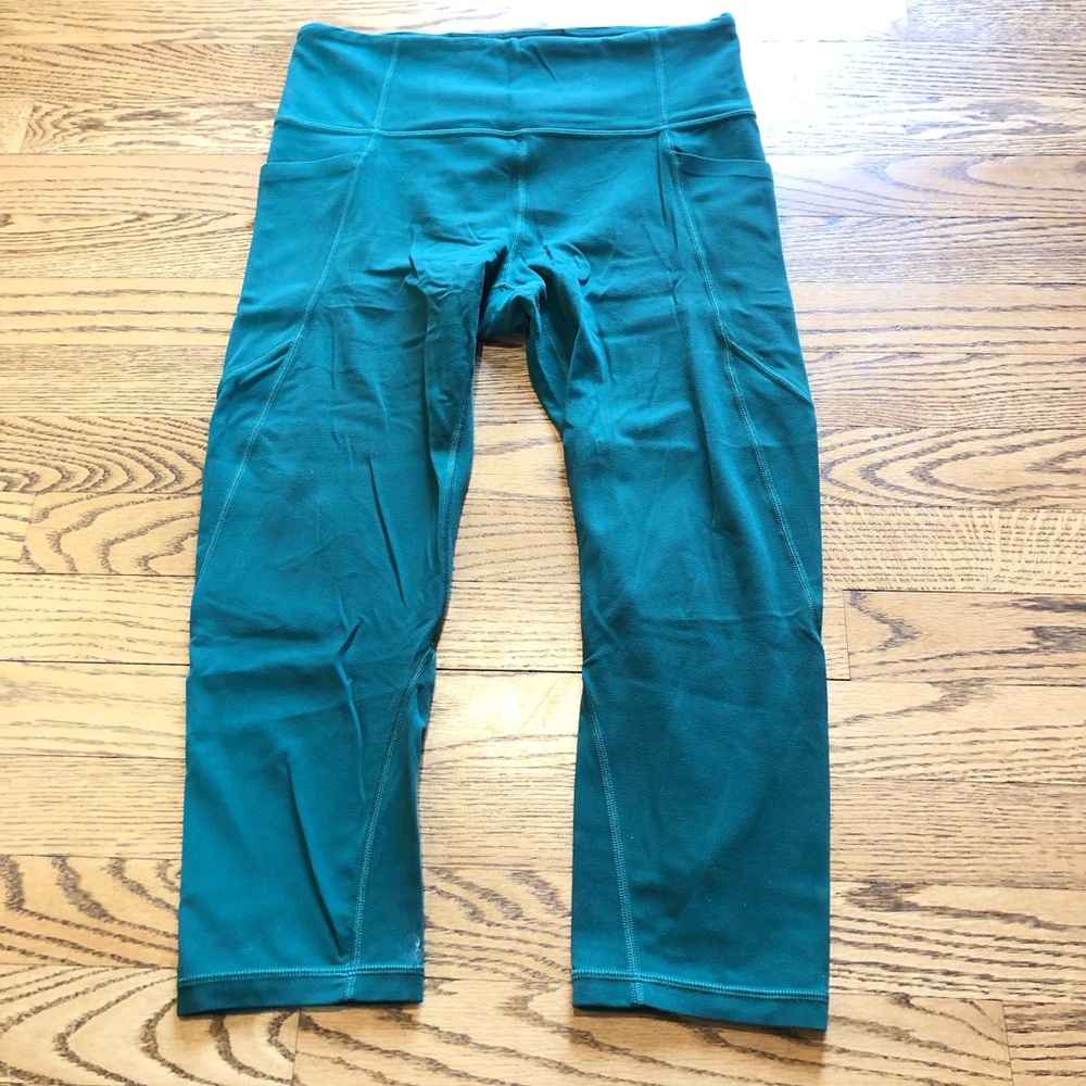 Athleta Capri Crop Leggings Teal